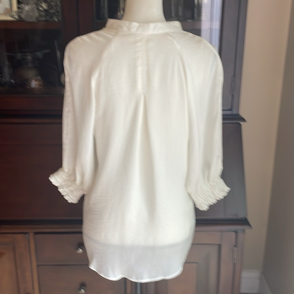 Bishop + Young Cream Blouse M - Picture 7 of 10